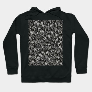 Grey Minimal Abstract Collage Mosaic. Hoodie